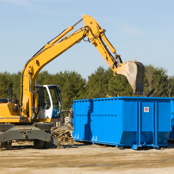 are there any restrictions on where a residential dumpster can be placed in Hale County AL